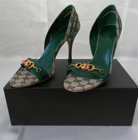 vintage gucci shoe button|vintage Gucci shoes women.